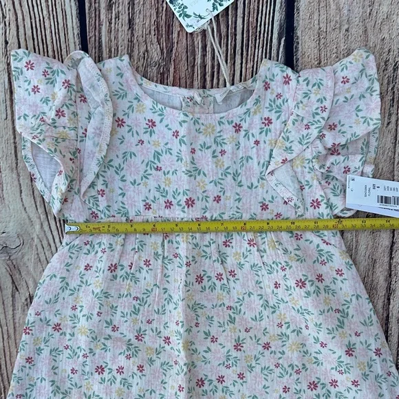 Chelsea & Violet Pink Floral Kids Dress - Picture 7 of 9
